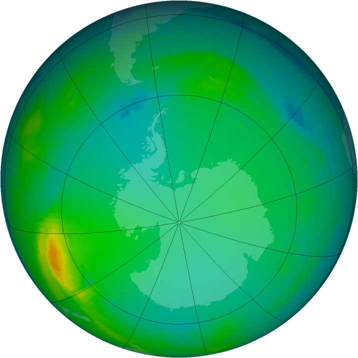 Ozone Map 1982-07-05